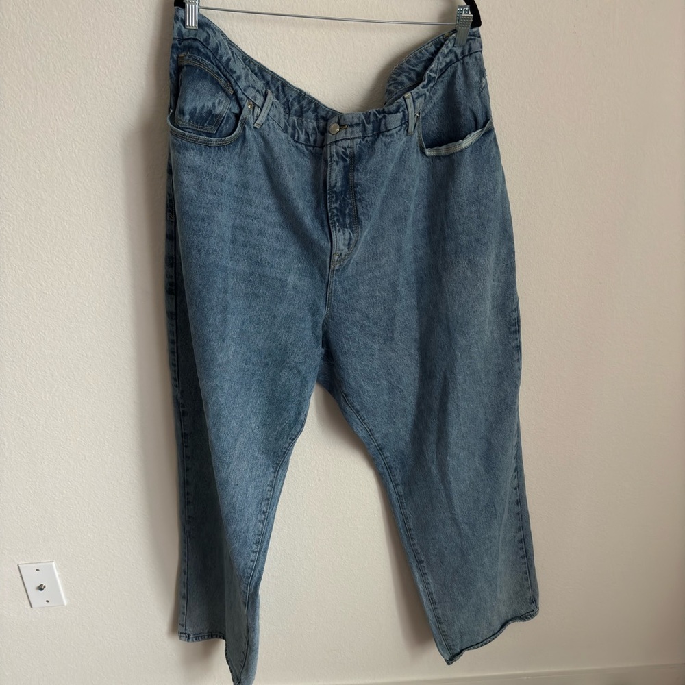 Good American Good Skate Wide Leg Jeans